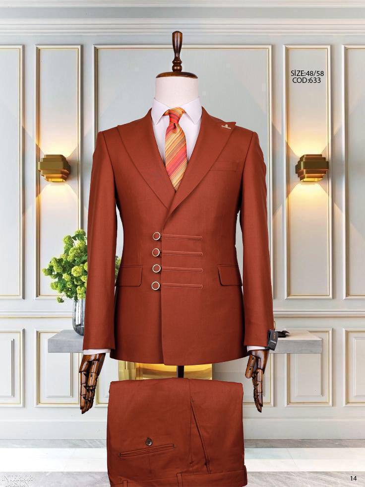 Four-Button Special Cut Slim Fit Modern Men'sSuit