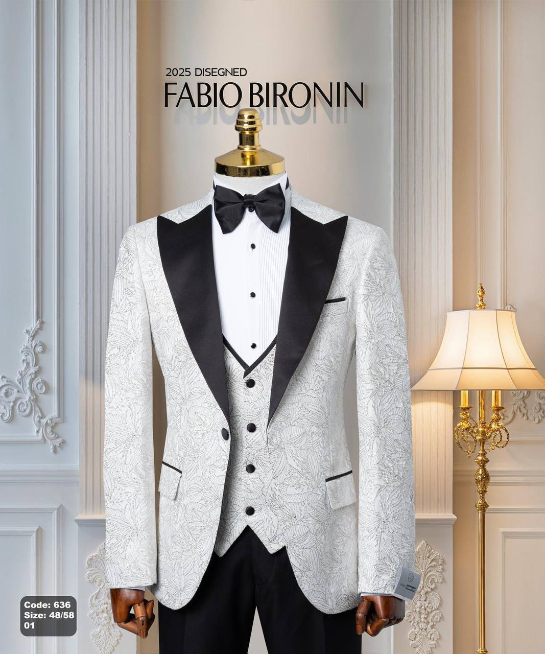 Shawl Lapel Glitter Ceremony Tuxedo with Matching Vest